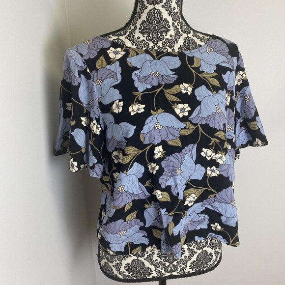 Princess Highway Tie Neck Blouse Size 10 - Picture 2 of 5